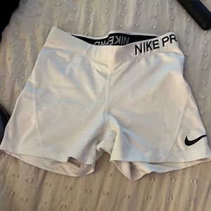 White Nike Pros